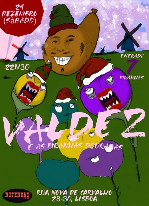 Valdez e as Piranhas Douradas no Roterdão Club | 21 de dezembro’24